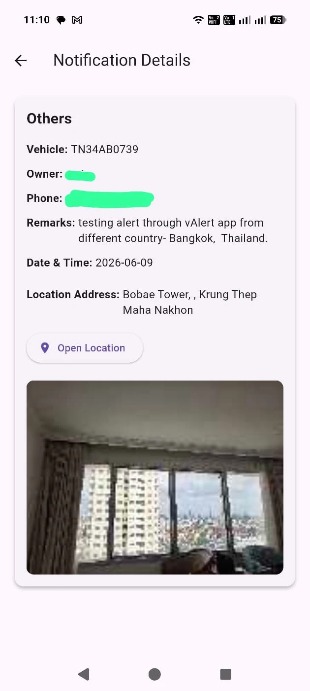 Alert received